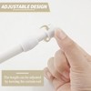 Kyuionty 4 Pcs Spring Tension Curtain Rods, 9.8 To 15.7