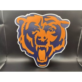 Chicago Bears Logo Sign Display | 3D Wall Desk Shelf Art
