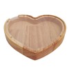 Heart Shaped Storage Box Transparent Acrylic Panel Wooden Display Case