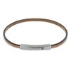 LES POULETTES BIJOUX - Women's Bracelet Simple Leather Stainless Steel