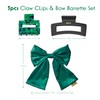 Wicked 3PK Claw Clip & Bow Barrette set - hair