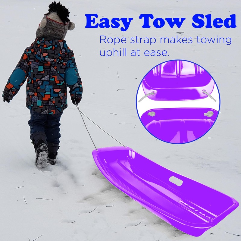 Slippery Racer Downhill Sprinter Flexible Kids Toddler Plastic Cold-Resistant Toboggan