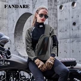 FANDARE Anti-Theft Chest Bag, Sling Bag with USB Charging Port, Sling Backpack, Shoulder Bag, Crossbody Bag, Sports Bag, Waterproof Daypacks for Men, Women, Travel, Hiking, Hiking, black, Urban