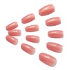 Brishow Coffin Short False Nails French Natural Press on Nails