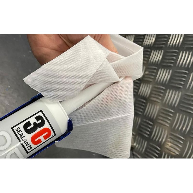 3C Sealants Professional Multi-Purpose Cleaning Wipes, 100 Sheets, Large Size,