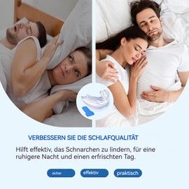 Snoring Stopper, Anti Snoring Mouthpiece, Effective Snoring Stopper Bite Splint, Night Bite Splints for Men and Women to Prevent Teeth Grinding and Snoring Stopper