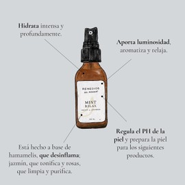 Tónico facial Menta y lavanda, Mist Relajante, Hidrata Intensamente y Regula el PH de la Piel.