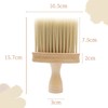 Cepillo Madera Limpieza De Cuello Barbería Corte De Pelo 1pz