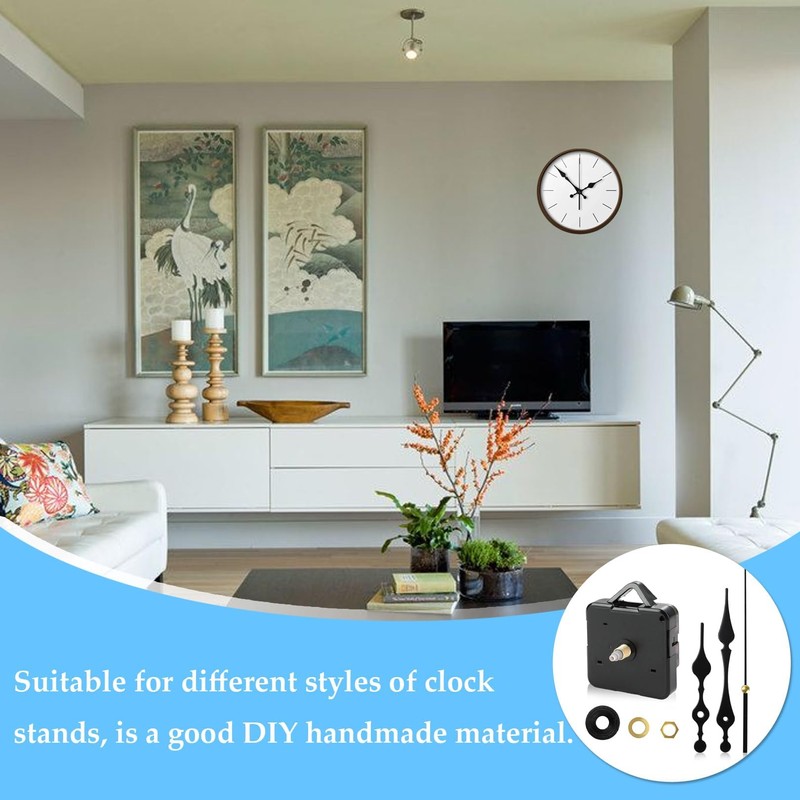 1 Set Silent Quartz Clock Mechanism Movement Kit,DIY Wall Clock