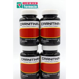 4 Pack L-carnitina Naturex 240mg. C30 Cpsulas Sin Sabor