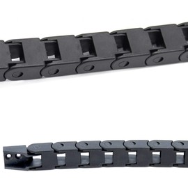 10X10mm 1M Black Plastic Flexible Drag Chain Plastic Towline Drag Chain Cable Carrier for 3D Printer