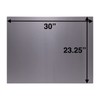 Stainless Steel Backsplash, 30" X 23.25" with Hemmed Edges
