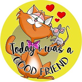 144 Today i was a Good Friend 30mm Reward Stickers for Teachers or Parents