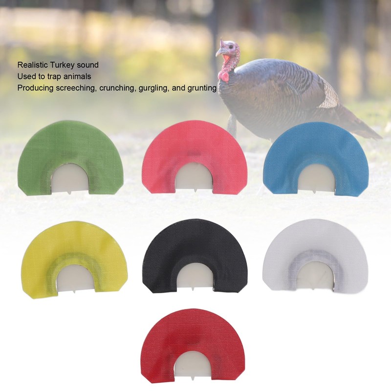 Turkey Mouth Call 7 Colors Easy to Use Comfortable Diaphragm