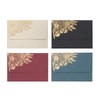 Glitter Mini Envelopes with Foil Stamping [10 Sheets] Black, Fishing,
