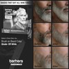 Barbers Choice Silver Line, Facial Hair Brush on Temporary Color