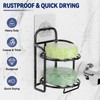 2-Tier Shower Soap Shampoo Bar Holder, Self Adhesive & Freestanding