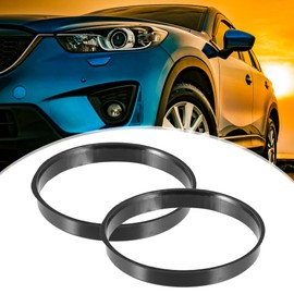 ACROPIX 73.1mm to 70.1mm Universal Car Hub Centric Rings Black - Pack of 4