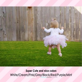 Marchare Baby Lace Socks 3 Pack Infant Baby Girls' Ruffle Frilly Socks Eyelet Princess Cotton Socks,White 6-12 Months