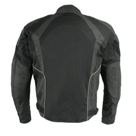 Milwaukee Leather Men's All Season Textile CE Armored Motorcycle Racer Jacket - Small - Small
