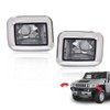 CHEDA Front Clear Chrome Parking Signal Light Set Compatible with