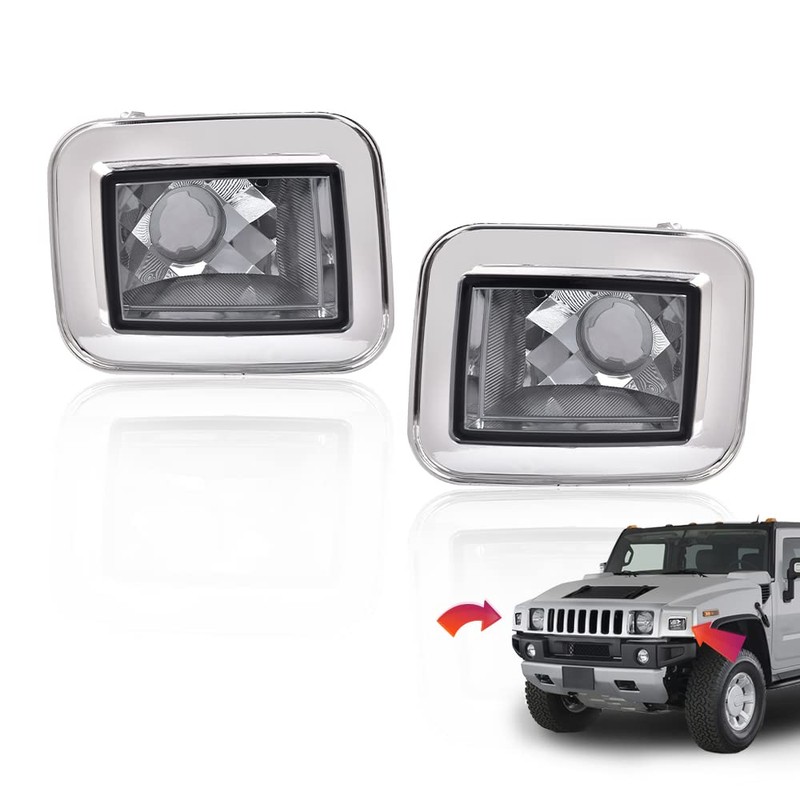 CHEDA Front Clear Chrome Parking Signal Light Set Compatible with