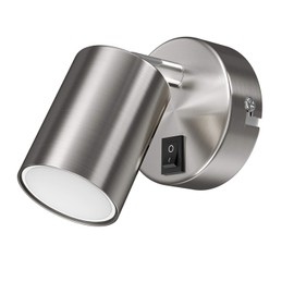 ledscom.de Wall Spotlight WAIKA Switch Chrome matt + LED lamp Warm White 3-Step dimming 500lm