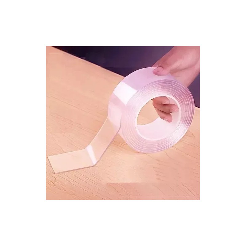 RIVERSOFY Cinta Mágica Doble Cara Pega Fácil Lavable Reutilizable 3