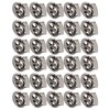 30pcs Metal Cord Lock End Toggle Double Hole Spring Stopper