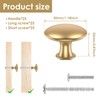 25Pcs Drawer Knob Set Zinc Alloy Cabinet Handles Rustproof Gold