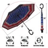 Wxjiahetai Inverted Reverse Umbrella with C-shaped Handle Windproof Upside Down