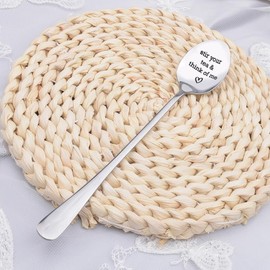 Husband Birthday Gifts for Wife Boyfriend Long Distance Relationship Gifts for Him Her Girlfriend Stir Your Tea and Think of Me Spoon for Boyfriend Husband Christmas Gifts from Girlfriend Wife