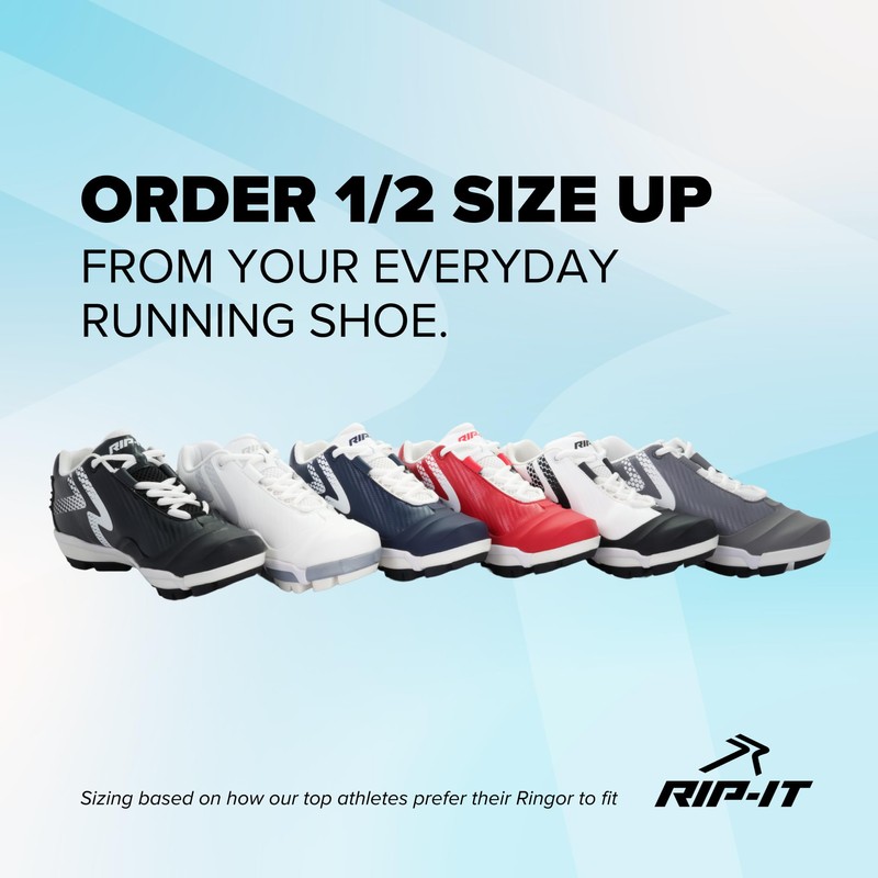 RIP-IT SwiftStep Ringor Pro TPU Cleat Softball Shoes | Size