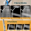 Hombeter Shower Heads with Handheld Spray Combo, 10 Inch High