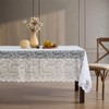 HLC.ME Scroll Lace Fabric Tablecloth, Lace Fabric Table Cloth for