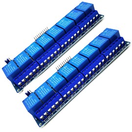 KIRO&SEEU 2pcs 8 Channel DC 5V Relay Module Board, (2PACK) Electrical Equipments 8-Ch Optocoupler Compatible with PIC AVR DSP ARM MCU PLC Smart Home Control Switch
