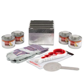 New & Improved! Emergency Cooking Fuel Storage Set with Stove, 20+ Year Shelf Life. 4 Fuel Can Pack