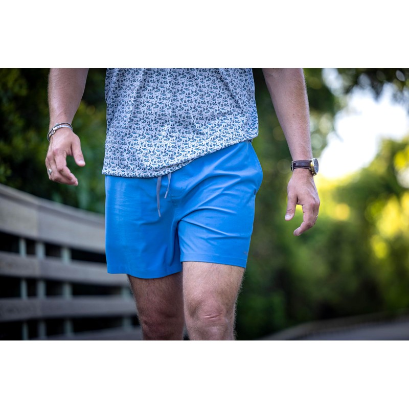 HUK Men's Standard Pursuit Volley, Quick-Dry Fishing Shorts, Marolina Blue