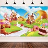 Candy Land Party Decoration Supplies, Extra Large Fabric Sweet Cartoon