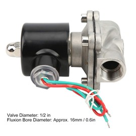 Stainless Steel Electric Solenoid Valve Direct‑Acting Normally Closed Valve Industrial Supplies 2W‑160‑15B (AC 110V)