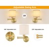 GOODATE Plug in Wall Sconces with Remote Control, Dimming &