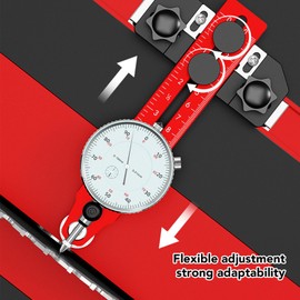 Table Saw Alignment Gauge Calibrator, 0-120mm Adjustable Digital Table Saw Gauge with Dial Gauge, Thin Rip Device, Table Saw Jig Guide,, Default
