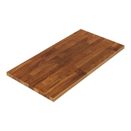 ARIEL 48 x 25 x 1 Hevea Spice Finished Solid Wood Table Top, Premium Desktop for Standing/Adjustable Desk/Office Tabletop/Gaming Desk/Kitchen Countertop