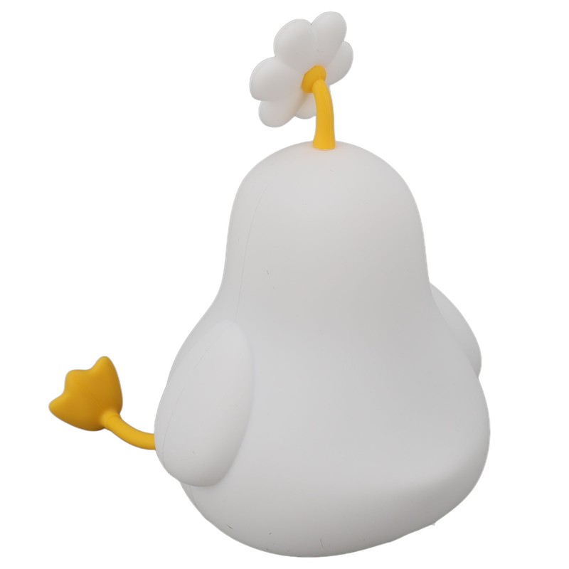 Cute Duck Night Light Silicone Night Lamp 1200mAh Rechargeable Animal