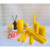 Lacaser Beeswax Taper Candles Set of 6 Pcs, 9" Long