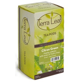 Baronet Coffee Terra Leaf Citron Green Tea Pods - 3 Boxes of 18 Single Serve Coffee Pods - 54 Count, 4 Grams - Individually Wrapped for Freshness - Fits Most Pod Brewers