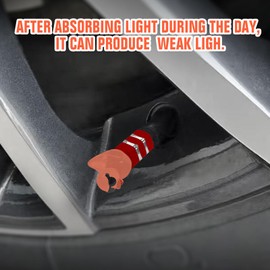 Sosolong Sunglasses Duck Tire Caps 4 Pack,Cute and Funny Red Car Tire Valve Stem Caps,Universal Valve Stem Covers for Cars Trucks Motorcycles SUVs and Bikes.