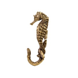 TUTURA LUTSS Seahorse Clothes Brass Hooks Wall Mounted. Vintage. Handcraft. for Kitchen Living Room Bathroom Bars Hotels. Interior Home Decor