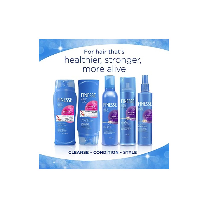 Finesse Restore + Strengthen, Moisturizing Shampoo 13 oz (Pack of