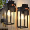 OYKYOHEI 2 Pack Porch Lights with GFCI Outlet, Dusk to